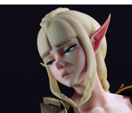 【精灵刺客】女剑士-3D合纵社-3D打印模型STL格式3mf格式免费下载！