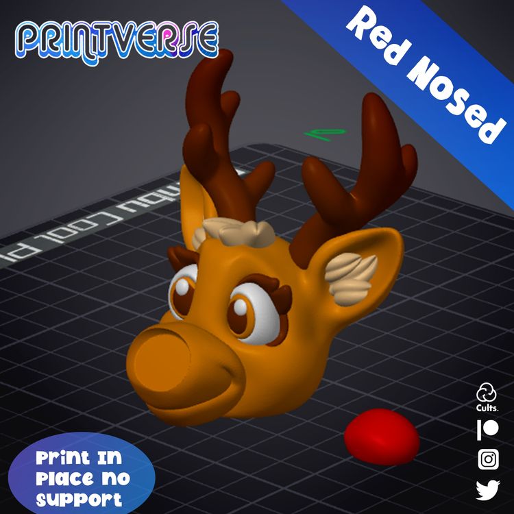 图片[3]-麋鹿-3D合纵社-3D打印模型STL格式3mf格式免费下载！