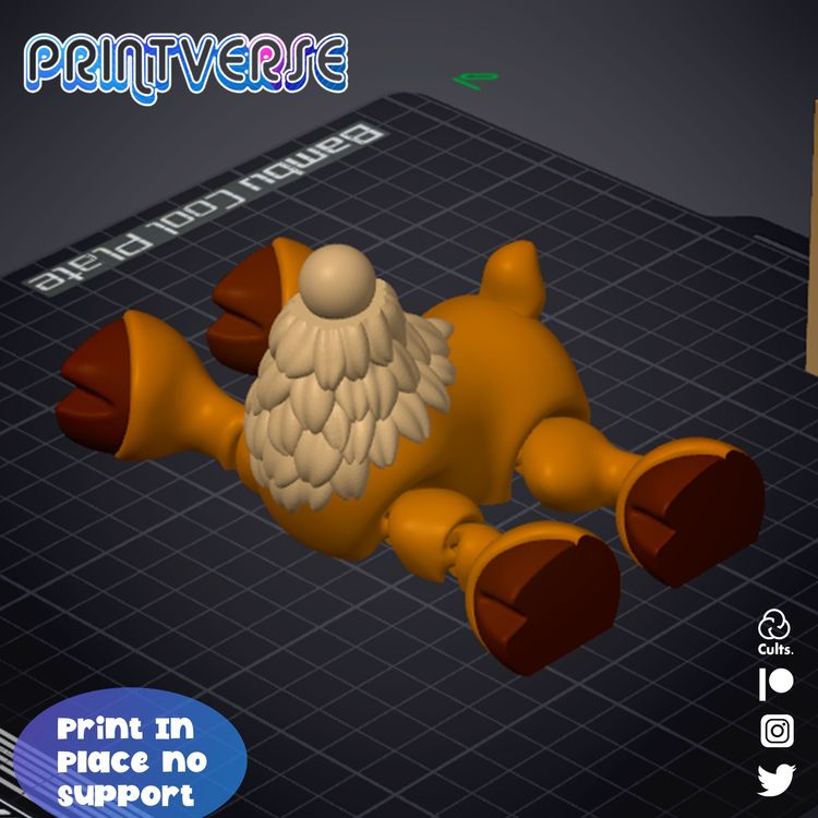 图片[2]-麋鹿-3D合纵社-3D打印模型STL格式3mf格式免费下载！