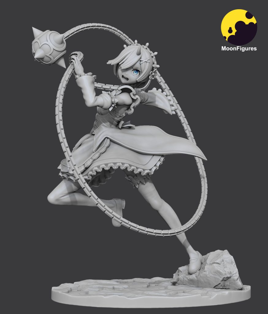 图片[4]-【从零开始的异世界生活】蕾姆-3D合纵社-3D打印模型STL格式3mf格式免费下载！