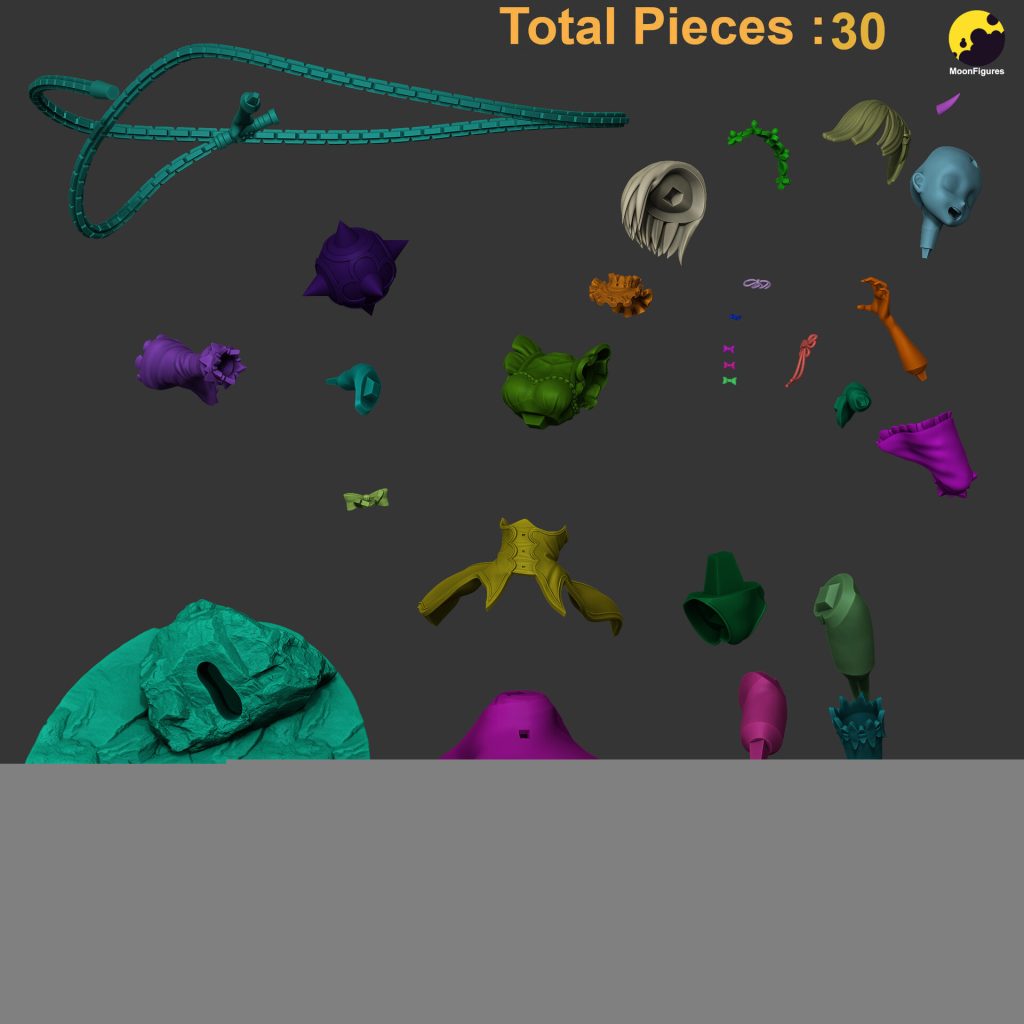 图片[3]-【从零开始的异世界生活】蕾姆-3D合纵社-3D打印模型STL格式3mf格式免费下载！