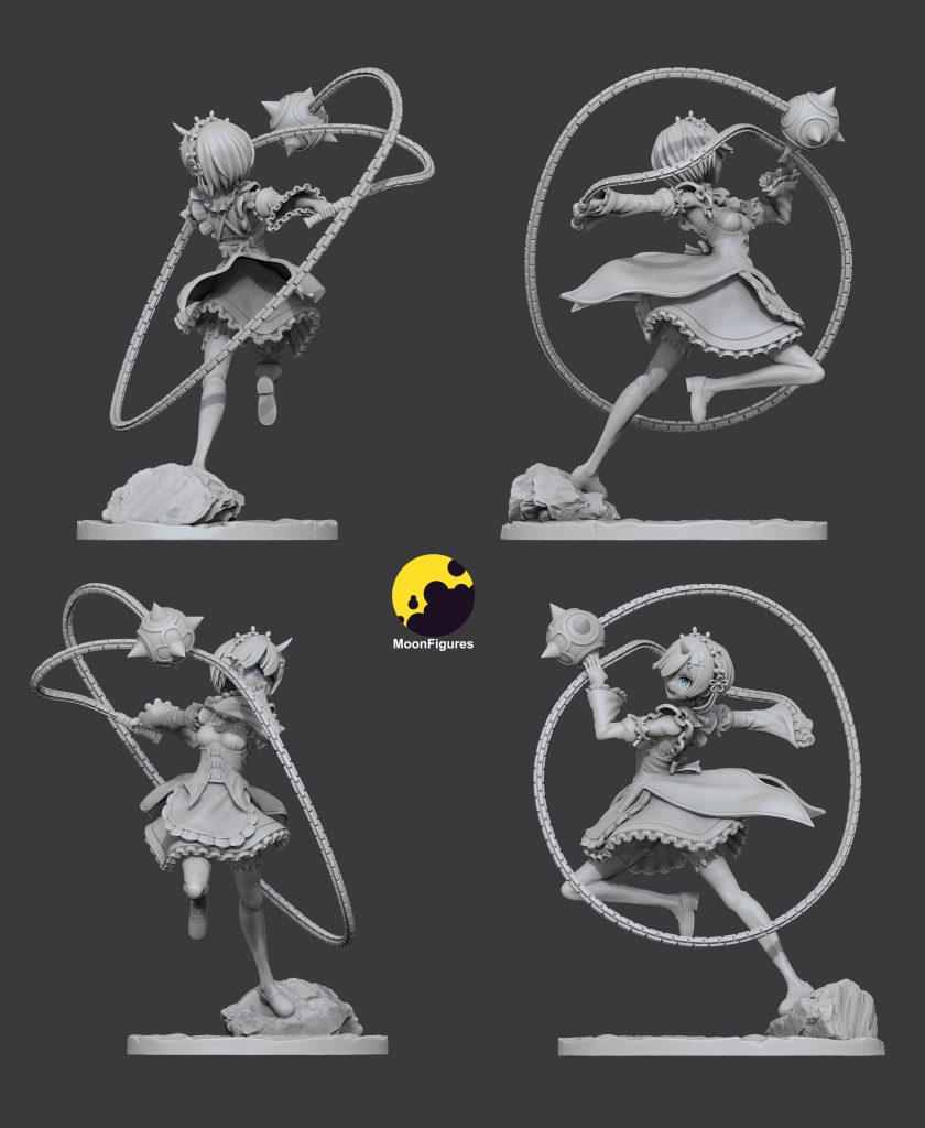 图片[2]-【从零开始的异世界生活】蕾姆-3D合纵社-3D打印模型STL格式3mf格式免费下载！