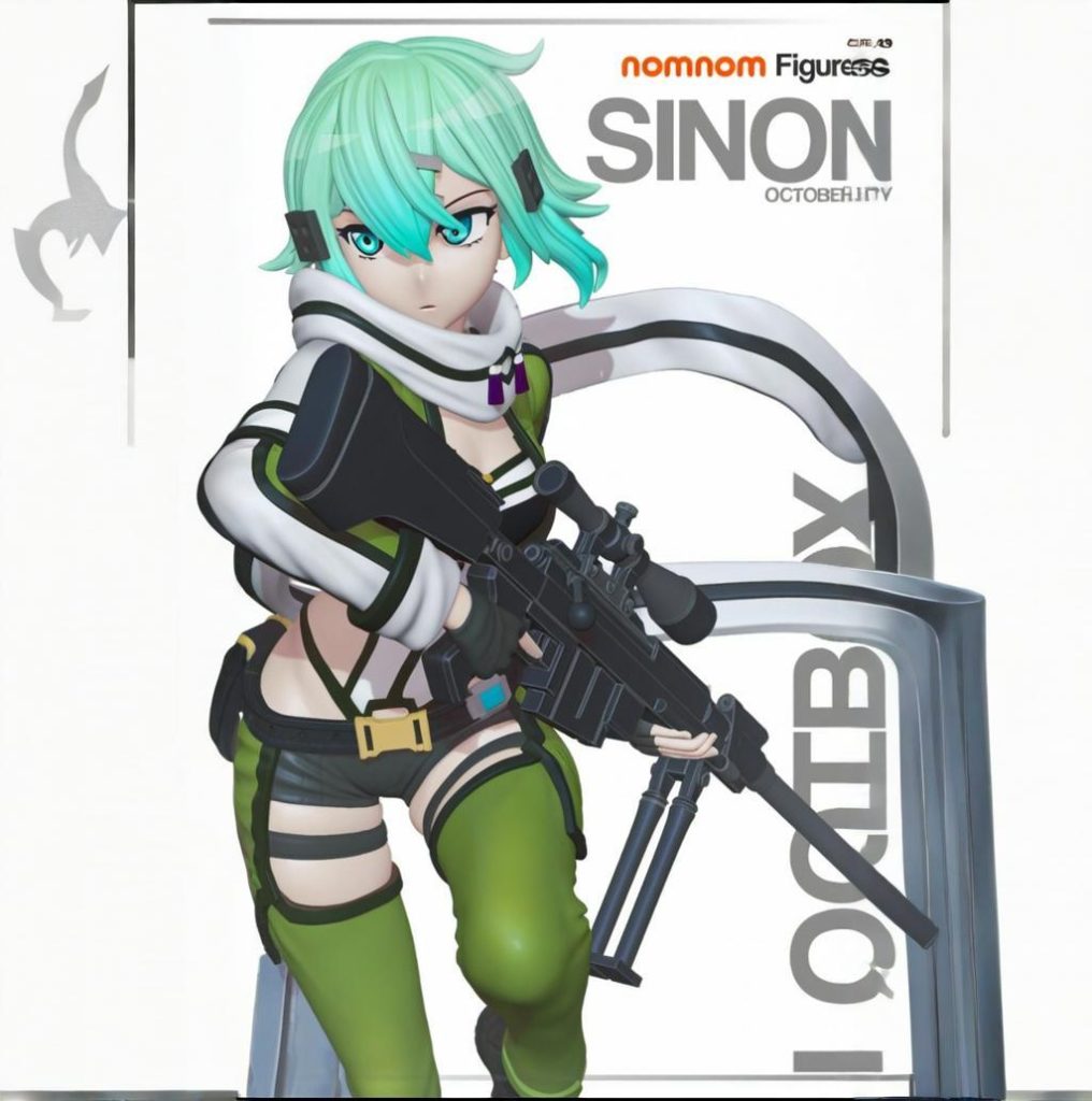 【刀剑神域】朝田诗乃-3D合纵社-3D打印模型STL格式3mf格式免费下载！