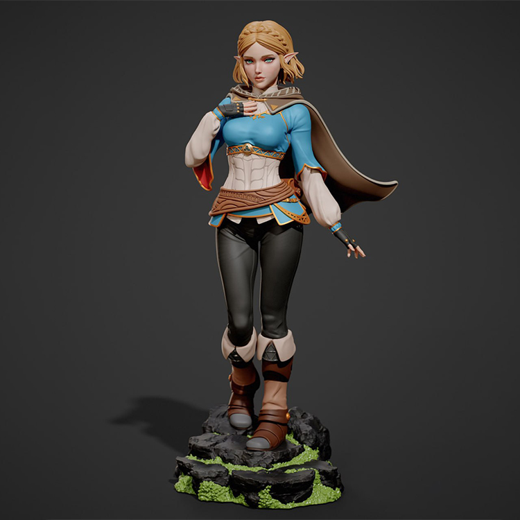 【塞尔达传说】公主-3D合纵社-3D打印模型STL格式3mf格式免费下载！