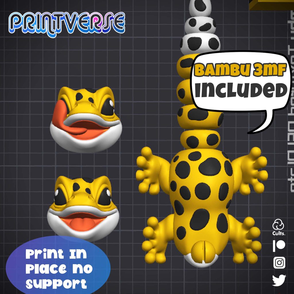 图片[4]-黄色小壁虎-3D合纵社-3D打印模型STL格式3mf格式免费下载！