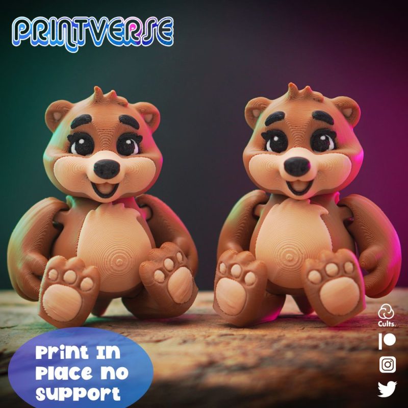 小熊-3D合纵社-3D打印模型STL格式3mf格式免费下载！