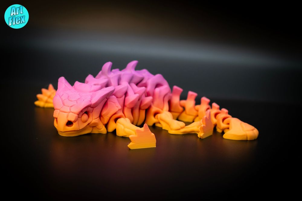 角蜥蜴-3D合纵社-3D打印模型STL格式3mf格式免费下载！