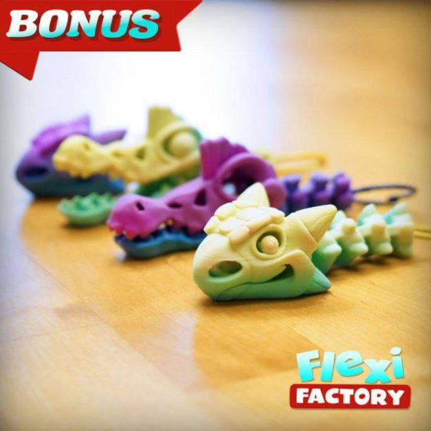 恐龙头钥匙链-3D合纵社-3D打印模型STL格式3mf格式免费下载！