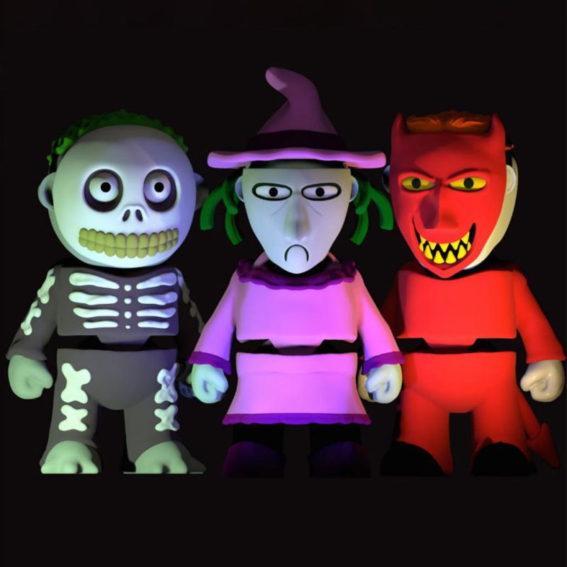 幽灵鬼面男孩幽灵-3D合纵社-3D打印模型STL格式3mf格式免费下载！