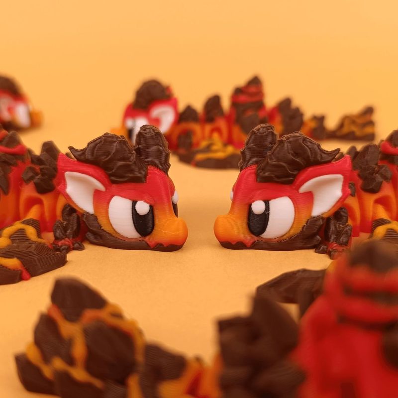 熔岩龙、熔岩蛋-3D合纵社-3D打印模型STL格式3mf格式免费下载!