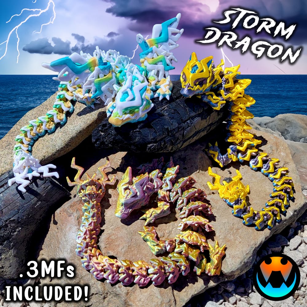 风暴巨龙-3D合纵社-3D打印模型STL格式3mf格式免费下载！