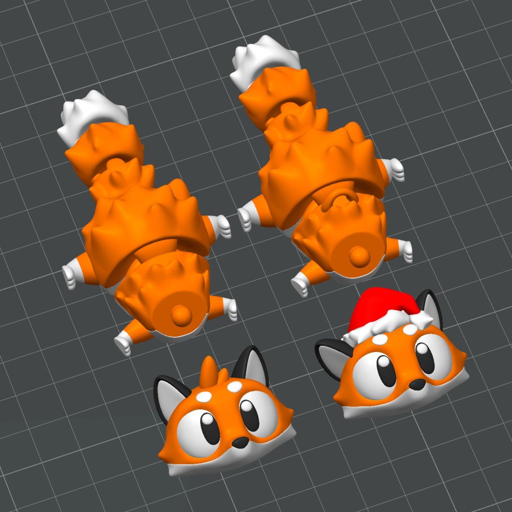 图片[2]-圣诞小狐狸-3D合纵社-3D打印模型STL格式3mf格式免费下载！