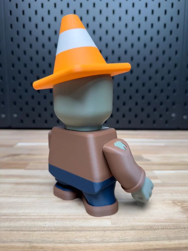 图片[3]-【积木玩具】植物大战僵尸·路障僵尸-3D合纵社-3D打印模型STL格式3mf格式免费下载！