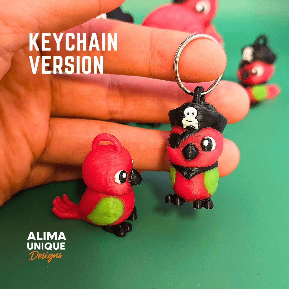 图片[2]-加勒比海小鹦鹉、钥匙扣-3D合纵社-3D打印模型STL格式3mf格式免费下载！