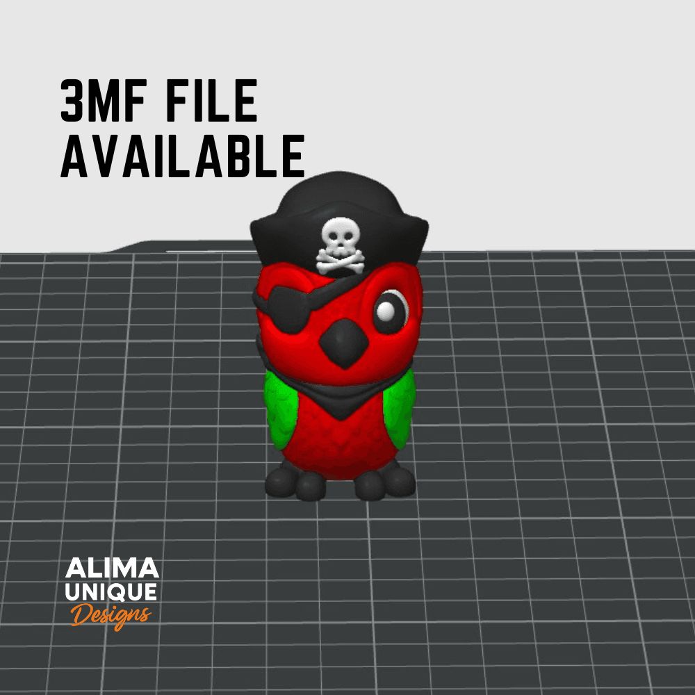 图片[3]-加勒比海小鹦鹉、钥匙扣-3D合纵社-3D打印模型STL格式3mf格式免费下载！