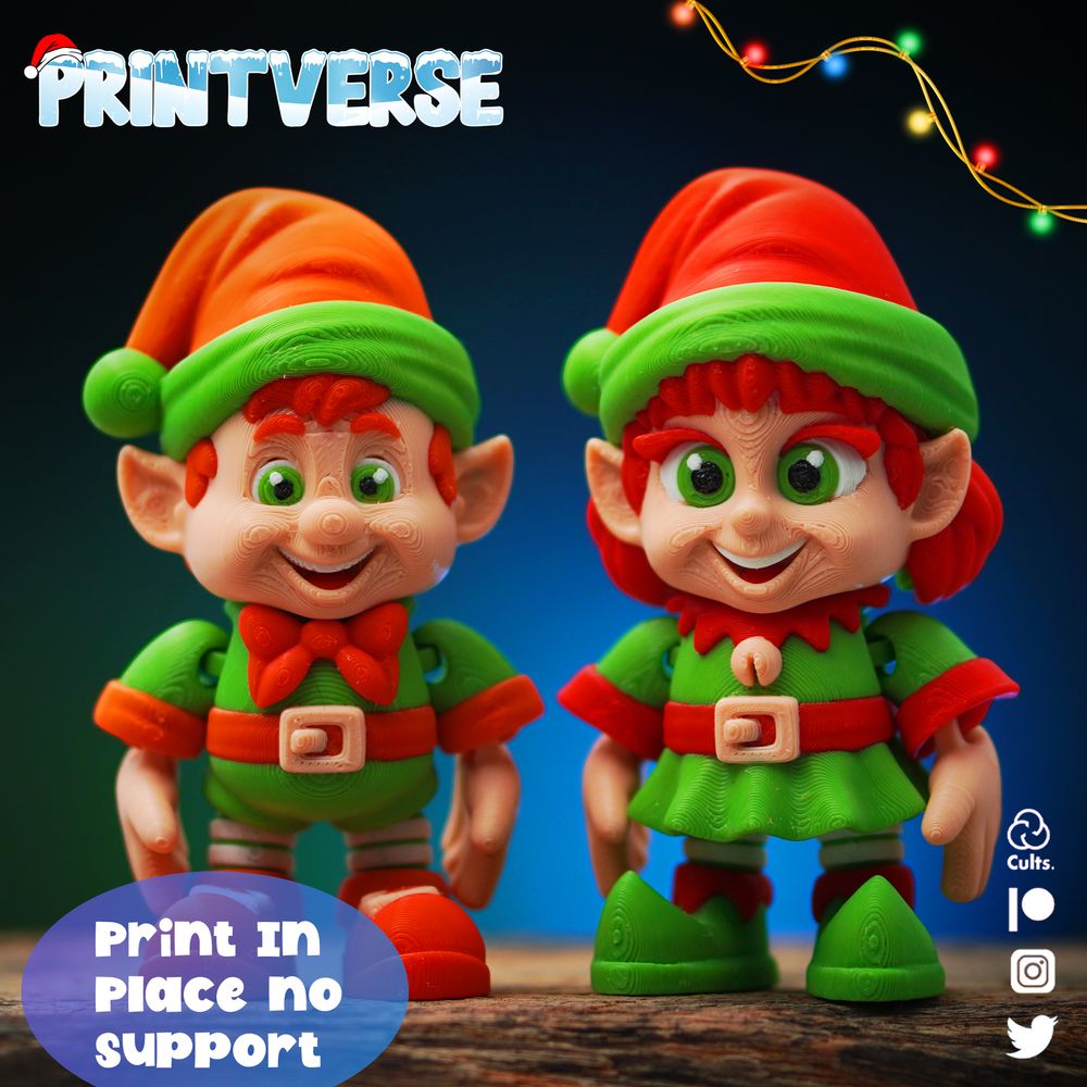 小精灵-3D合纵社-3D打印模型STL格式3mf格式免费下载！