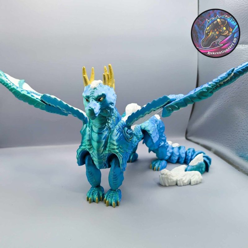 北极龙-3D合纵社-3D打印模型STL格式3mf格式免费下载!