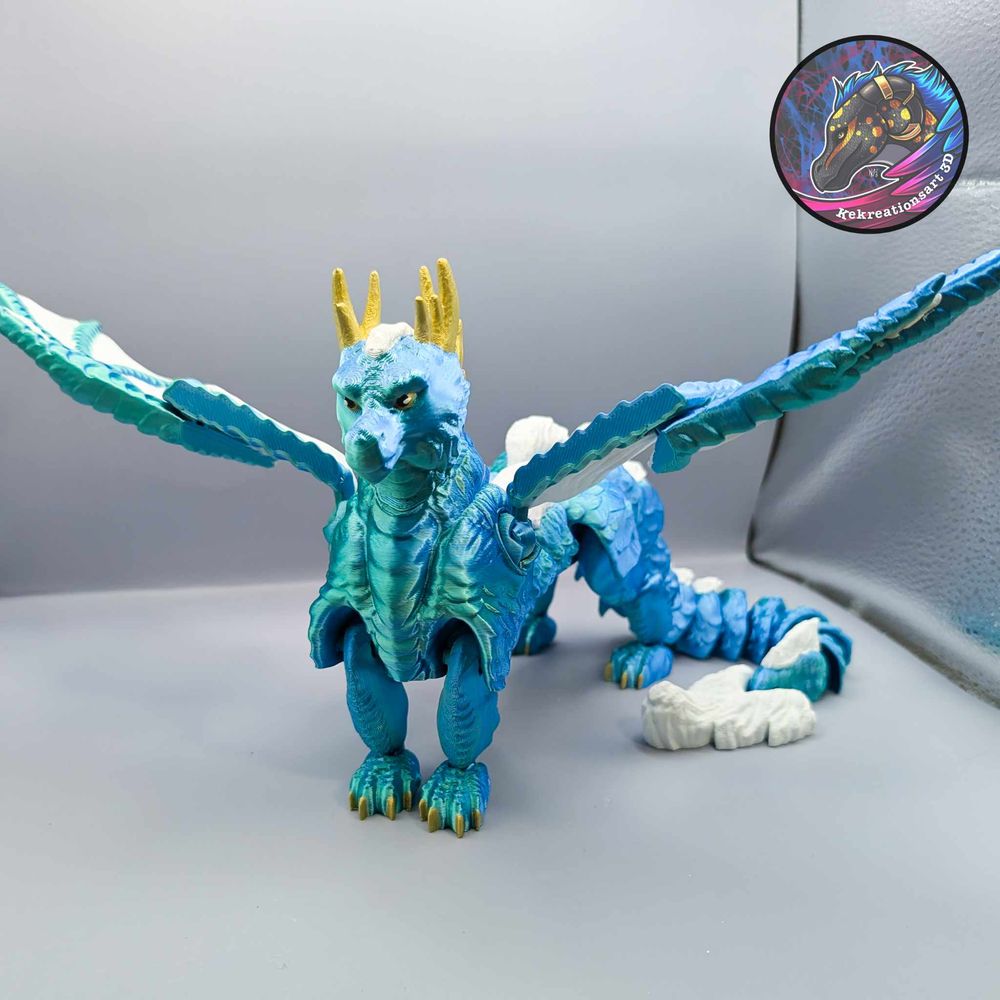 北极龙-3D合纵社-3D打印模型STL格式3mf格式免费下载！