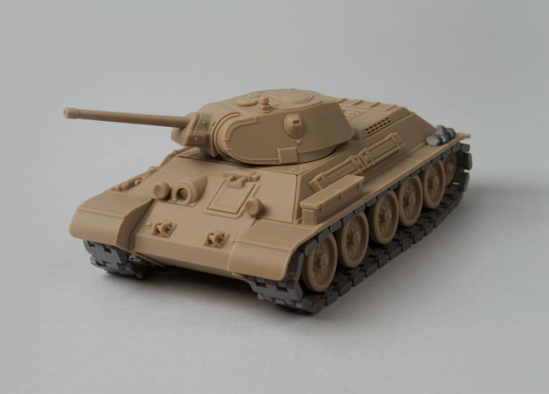 T34-76坦克-3D合纵社-3D打印模型STL格式3mf格式免费下载！