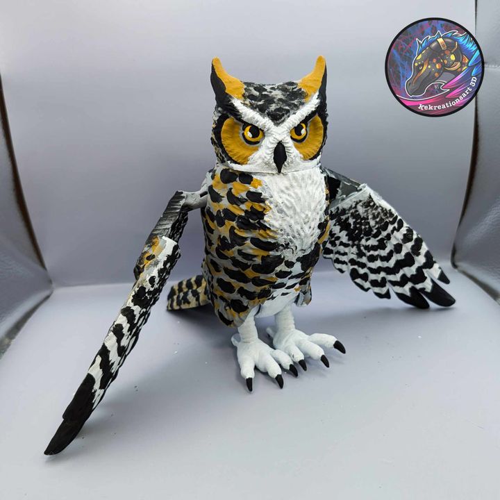 柔角枭-3D合纵社-3D打印模型STL格式3mf格式免费下载！