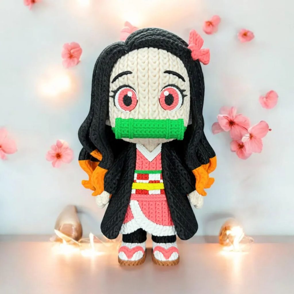 针织祢豆子 小人-3D合纵社-3D打印模型STL格式3mf格式免费下载！