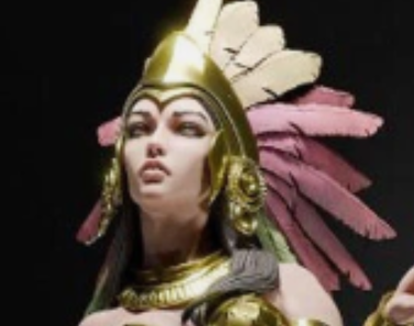 阿兹特克女神-3D合纵社-3D打印模型STL格式3mf格式免费下载！