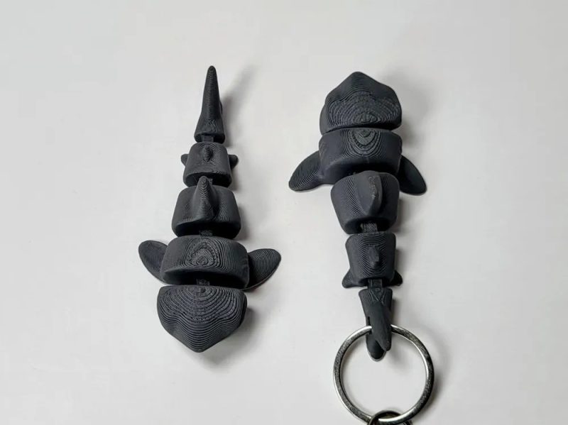 巨齿鲨钥匙链-3D合纵社-3D打印模型STL格式3mf格式免费下载！