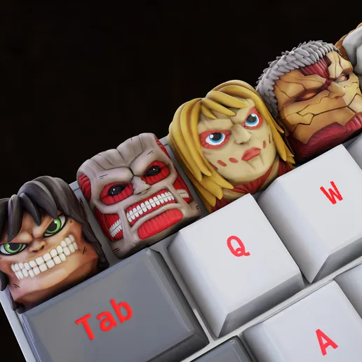 图片[4]-进击的巨人主题键帽系列-3D合纵社-3D打印模型STL格式3mf格式免费下载！