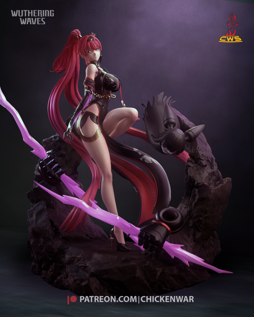 图片[4]-呼啸海啸 鸣潮 殷琳 尹琳-3D合纵社-3D打印模型STL格式3mf格式免费下载！