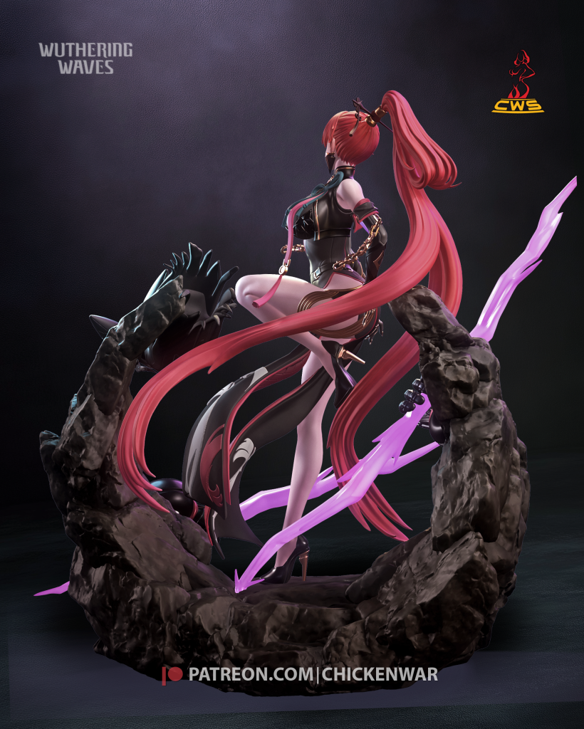 图片[5]-呼啸海啸 鸣潮 殷琳 尹琳-3D合纵社-3D打印模型STL格式3mf格式免费下载！