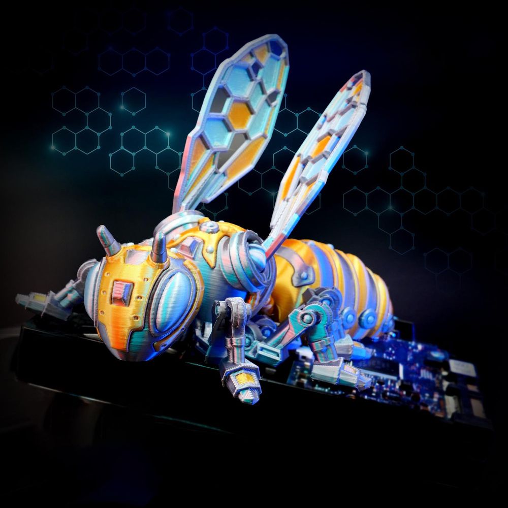 图片[2]-机甲蜜蜂-3D合纵社-3D打印模型STL格式3mf格式免费下载！