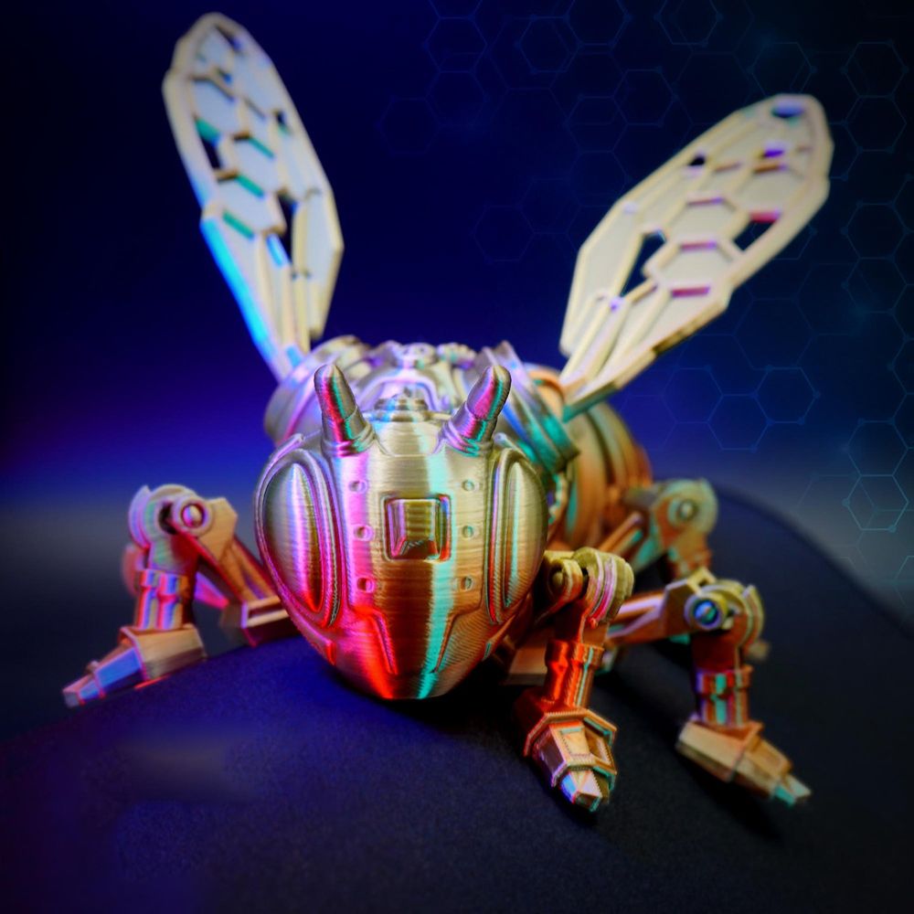 图片[3]-机甲蜜蜂-3D合纵社-3D打印模型STL格式3mf格式免费下载！