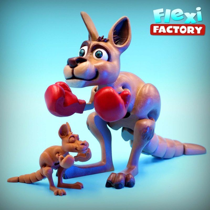 袋鼠-3D合纵社-3D打印模型STL格式3mf格式免费下载！