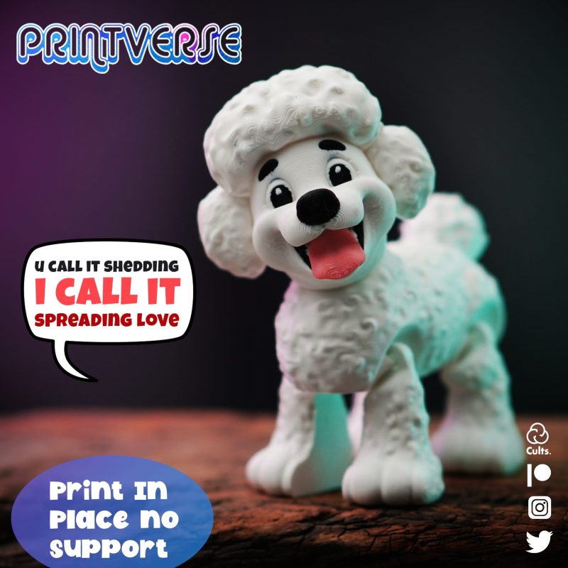 贵宾犬-3D合纵社-3D打印模型STL格式3mf格式免费下载！