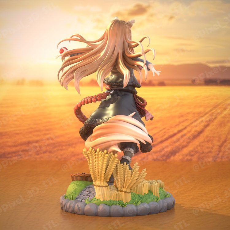 图片[3]-【狼与香辛料】赫萝-3D合纵社-3D打印模型STL格式3mf格式免费下载！