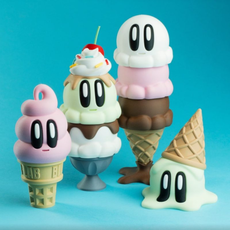 冰淇淋-3D合纵社-3D打印模型STL格式3mf格式免费下载！