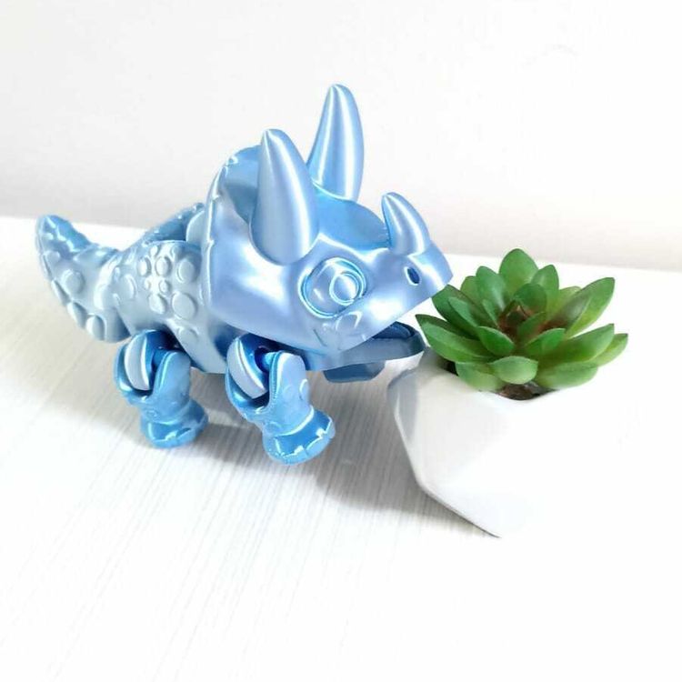 可动三角龙-3D合纵社-3D打印模型STL格式3mf格式免费下载！