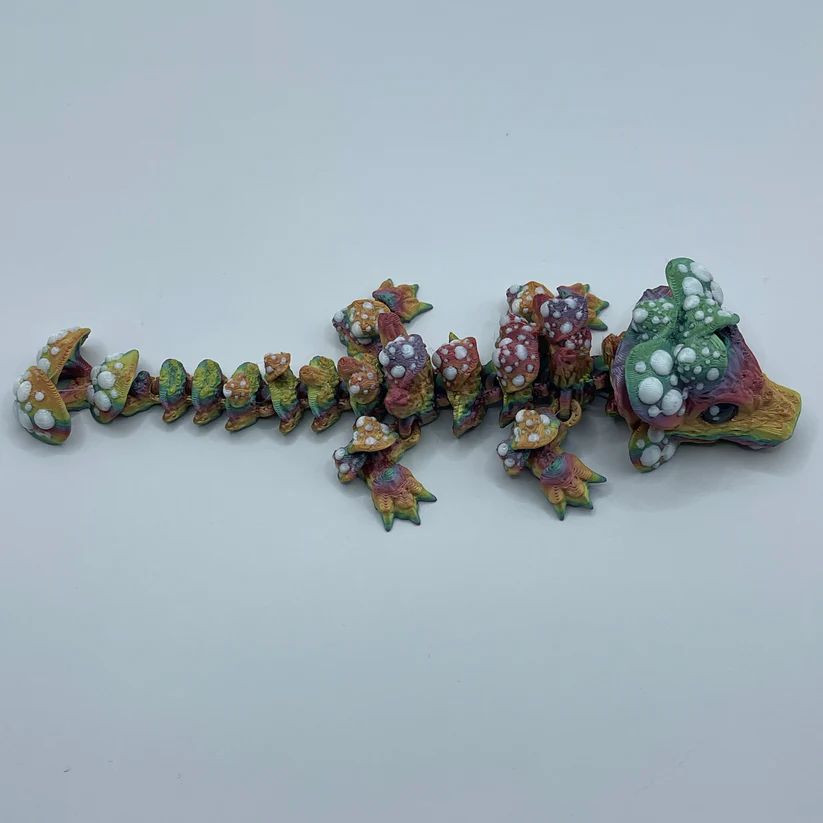 蘑菇龙-3D合纵社-3D打印模型STL格式3mf格式免费下载！