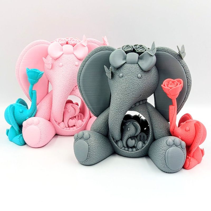 可爱的大象-3D合纵社-3D打印模型STL格式3mf格式免费下载！