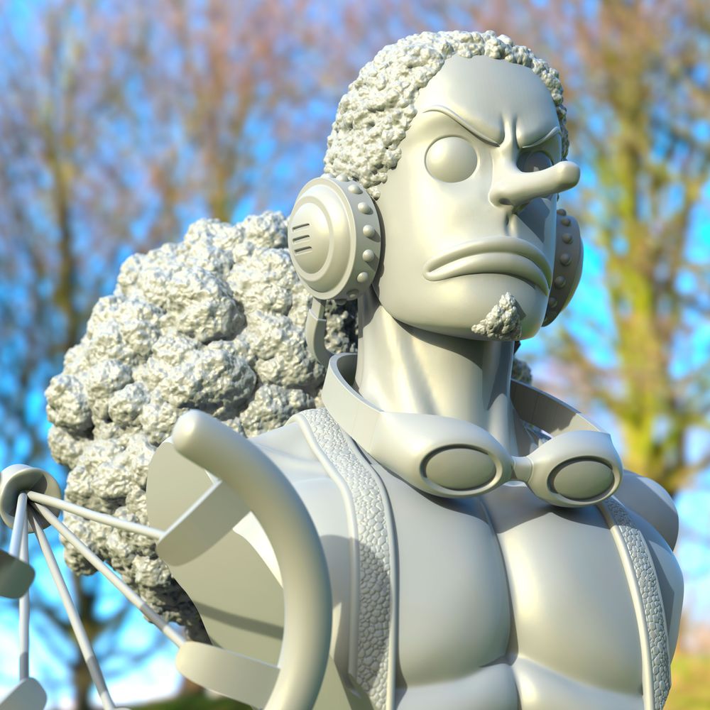 图片[2]-【海贼王】乌索普半身像-3D合纵社-3D打印模型STL格式3mf格式免费下载！