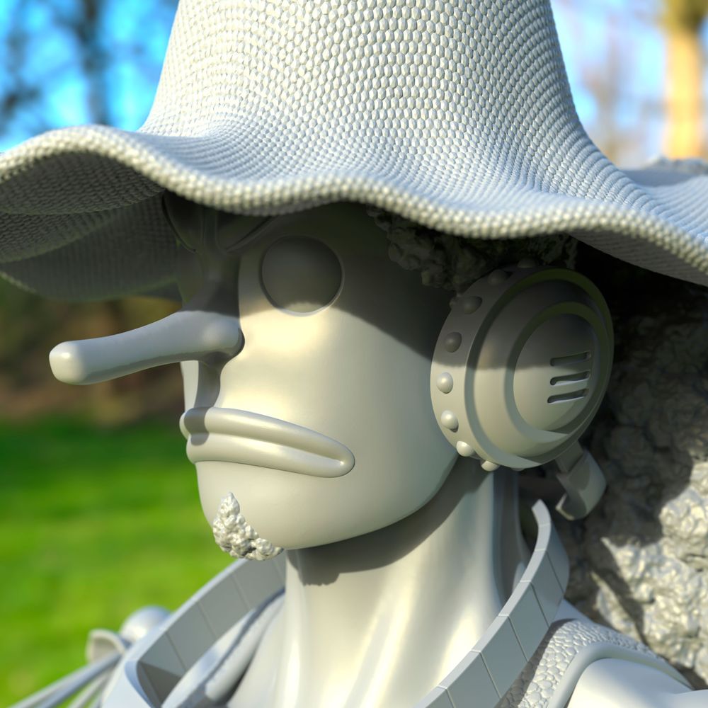 图片[3]-【海贼王】乌索普半身像-3D合纵社-3D打印模型STL格式3mf格式免费下载！