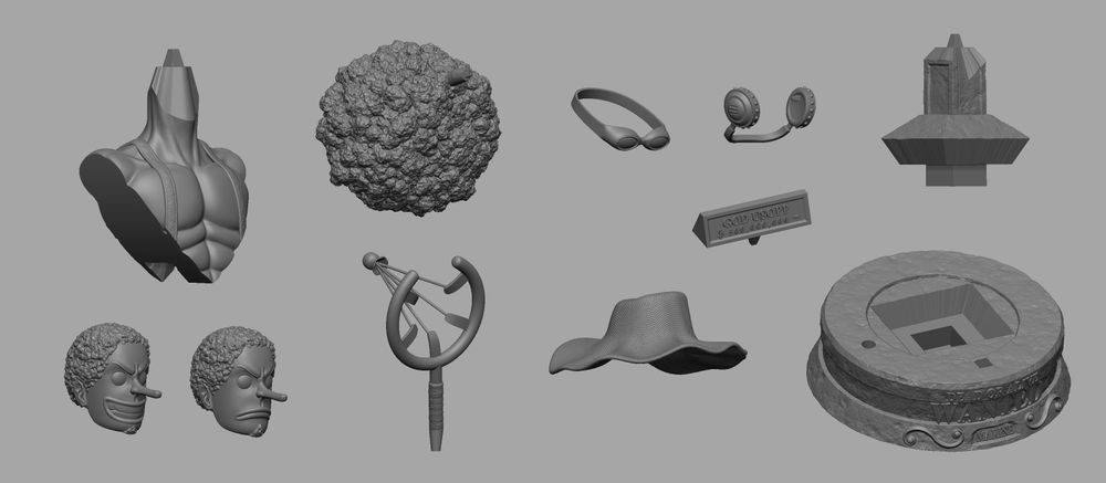 图片[5]-【海贼王】乌索普半身像-3D合纵社-3D打印模型STL格式3mf格式免费下载！