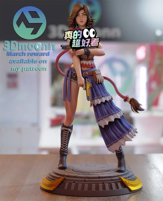 【最终幻想】尤娜-3D合纵社-3D打印模型STL格式3mf格式免费下载！
