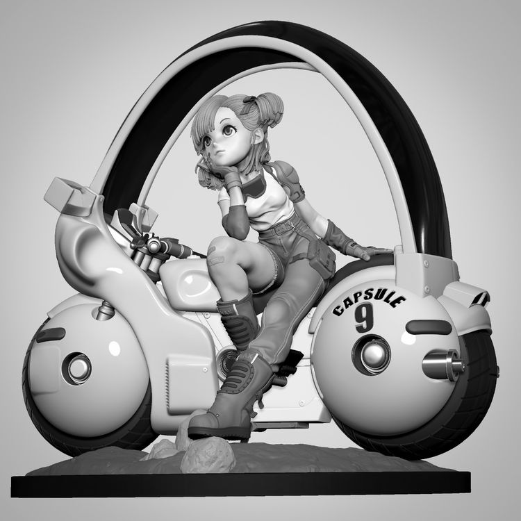 图片[2]-【七龙珠】布玛-3D合纵社-3D打印模型STL格式3mf格式免费下载！