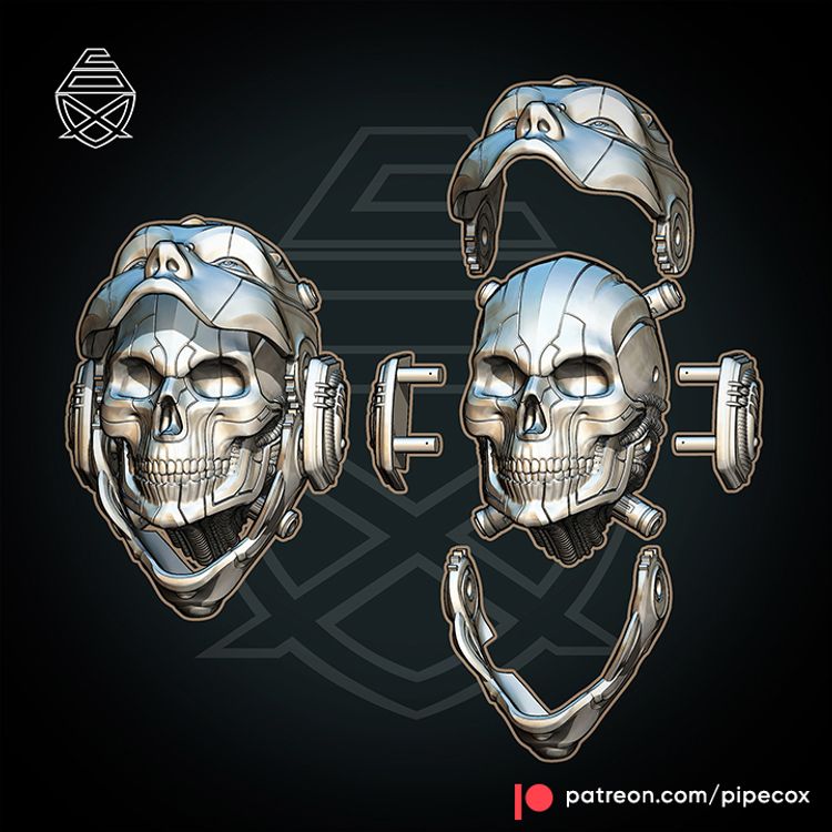 图片[3]-机械姬 面具-3D合纵社-3D打印模型STL格式3mf格式免费下载！