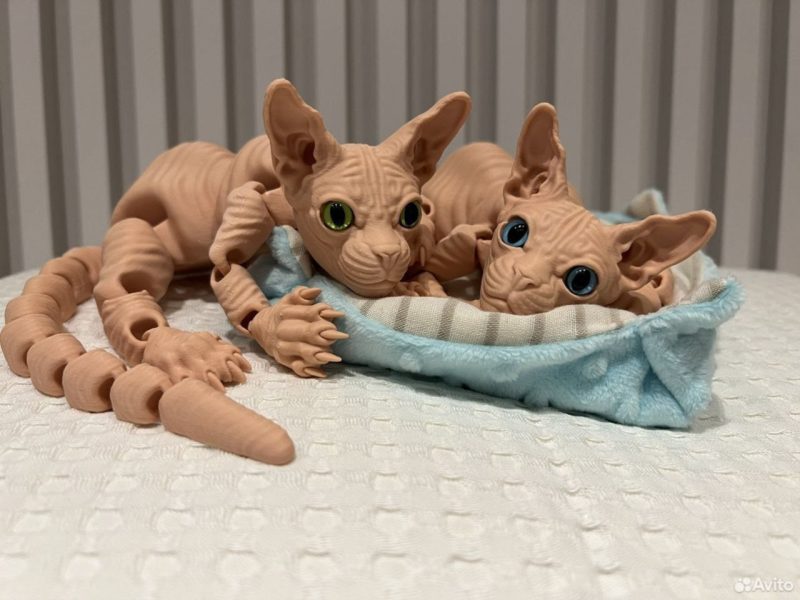 无毛猫-3D合纵社-3D打印模型STL格式3mf格式免费下载！