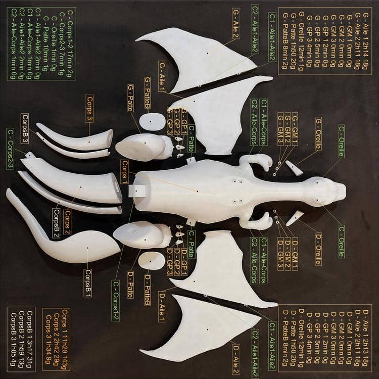 喷火龙-3D合纵社-3D打印模型STL格式3mf格式免费下载！