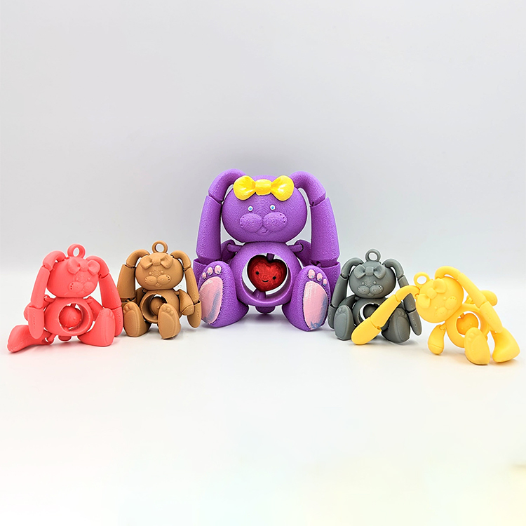 图片[2]-可爱兔玩具、钥匙扣-3D合纵社-3D打印模型STL格式3mf格式免费下载！