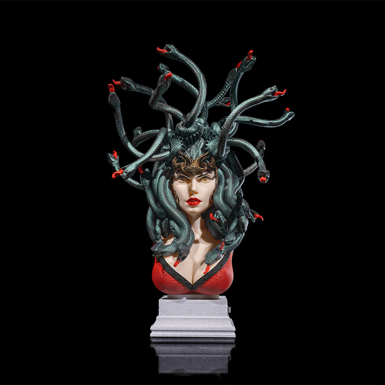 美杜莎 蛇可动-3D合纵社-3D打印模型STL格式3mf格式免费下载！