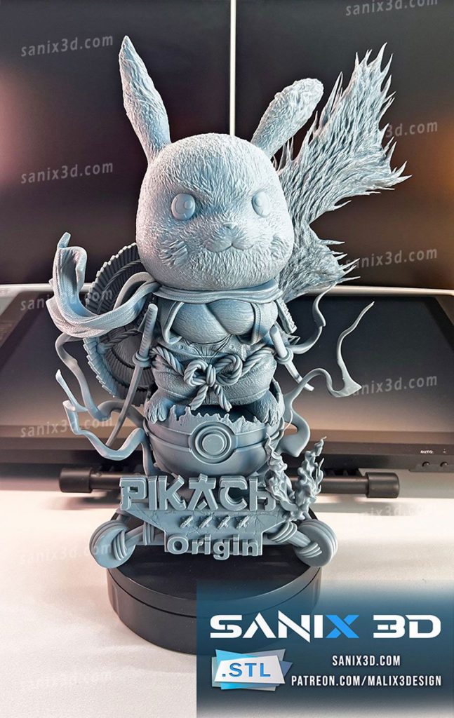 图片[4]-皮卡丘武士版-3D合纵社-3D打印模型STL格式3mf格式免费下载！